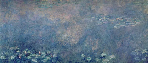 Nénuphars : Deux saules pleureurs, section centrale gauche, 1914-18